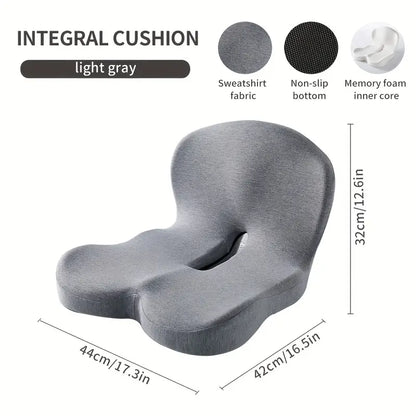 Contoured Support Back Cushion - Ergonomic Seat Relief