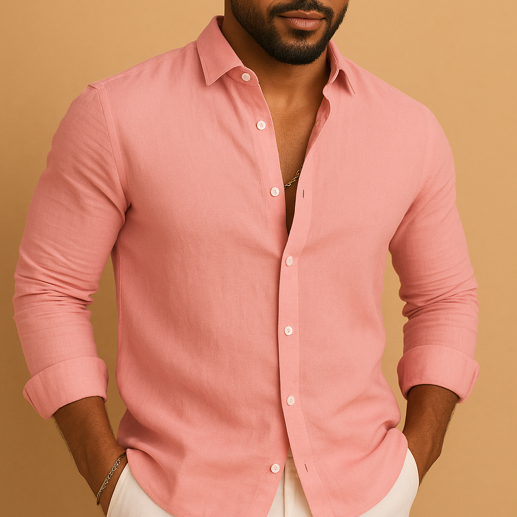 Lightweight breathable shirt for men in multiple colors, perfect for summer workdays, casual weekends, and relaxed outdoor activities.