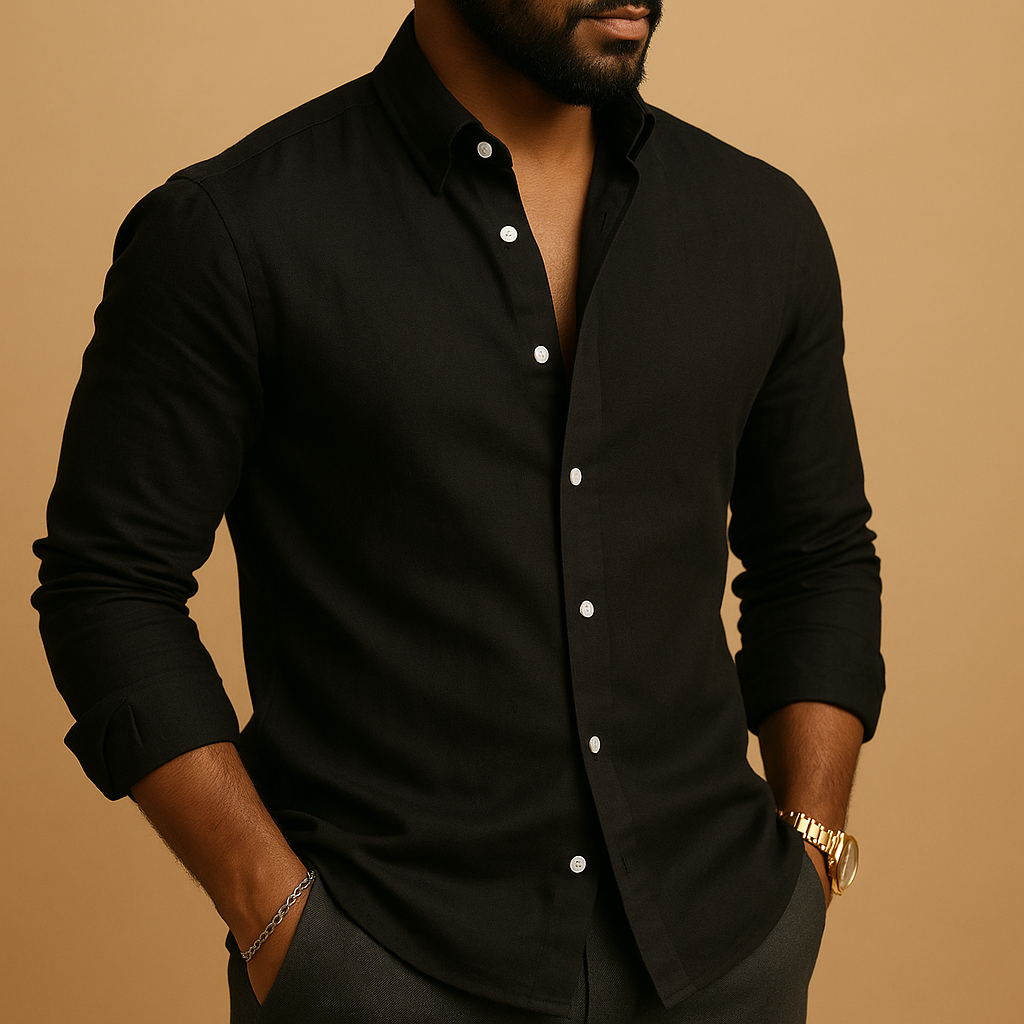 Lightweight breathable shirt for men in multiple colors, perfect for summer workdays, casual weekends, and relaxed outdoor activities.