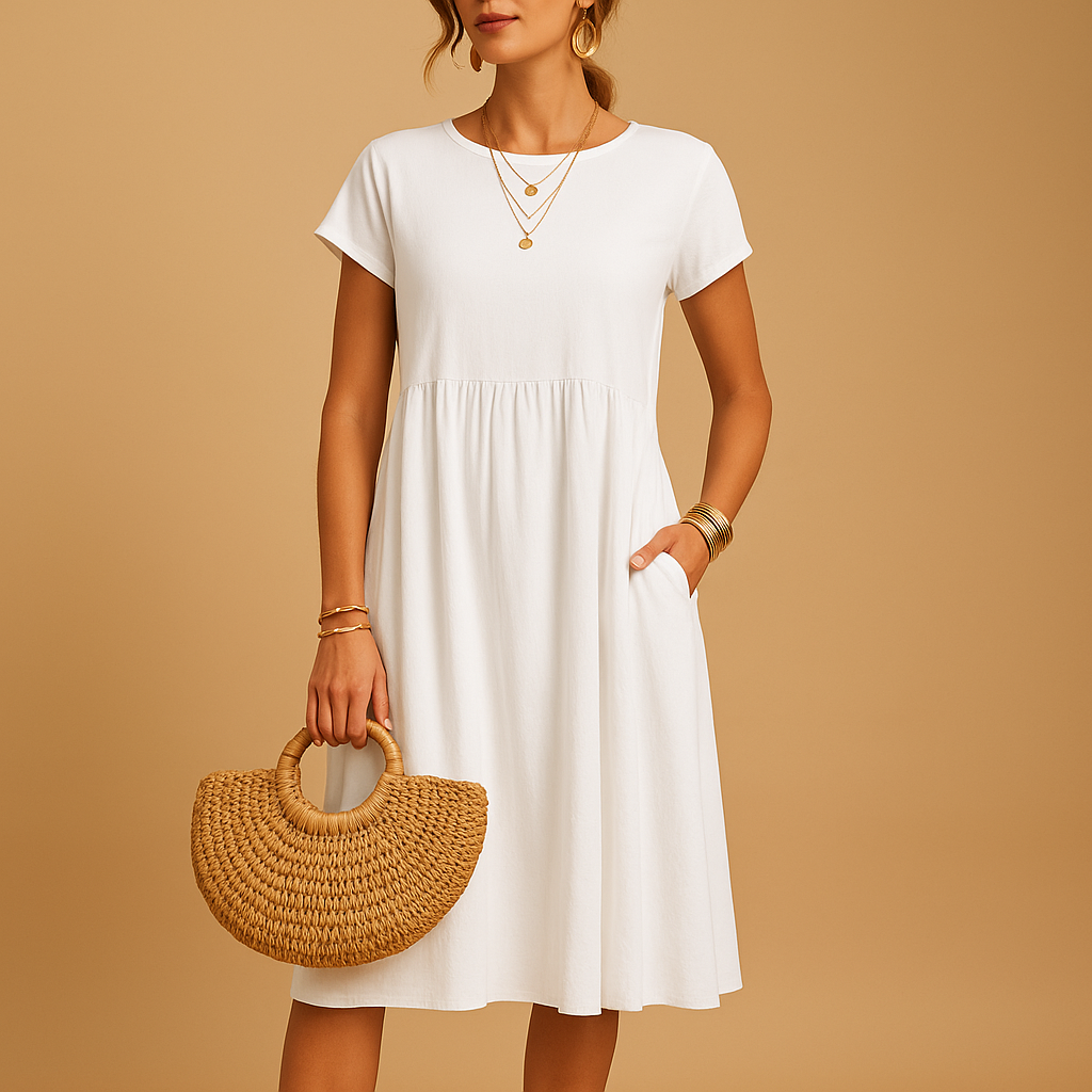 Comfy Summer Dress for Women in Floral Style - Luxivelle