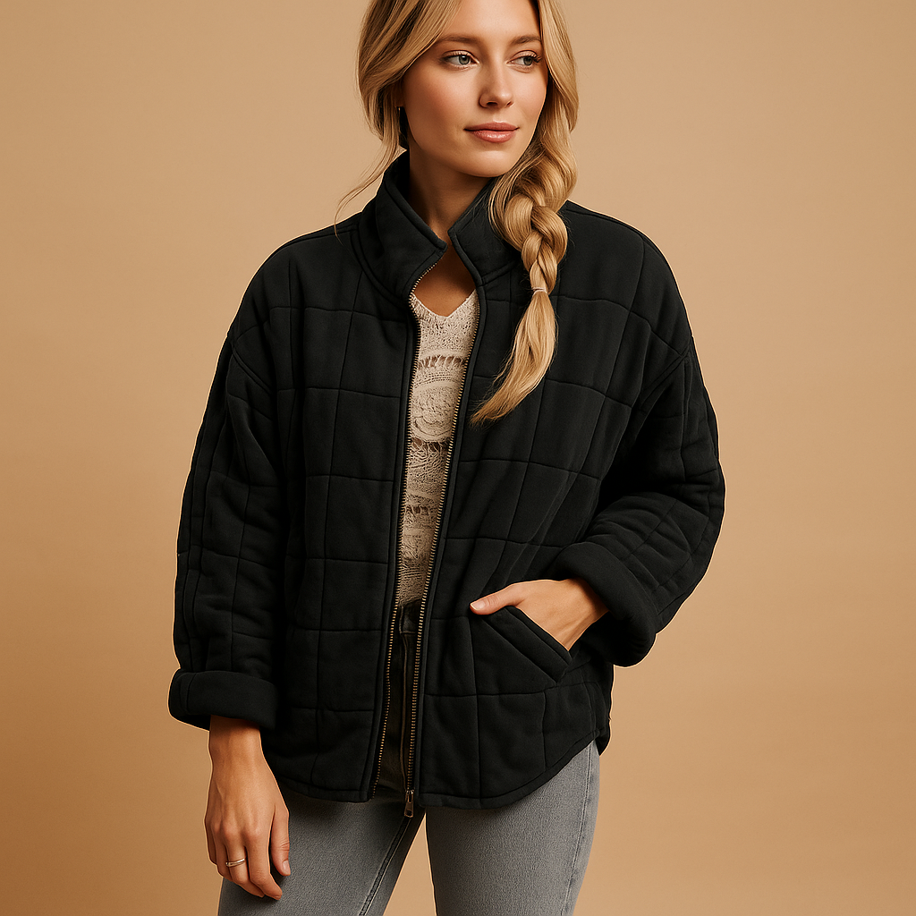Women’s lightweight summer jacket with pockets in apricot, black, grey, and pink, ideal for casual wear and transitional weather