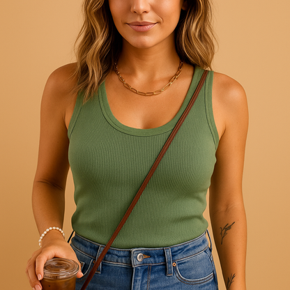 Comfortable Women's U-Neck Tank Top - Luxivelle