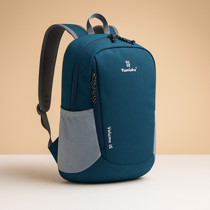Lightweight waterproof backpack for women with 20-litre capacity, ergonomic straps, and foldable design for travel, hiking, or daily adventures.