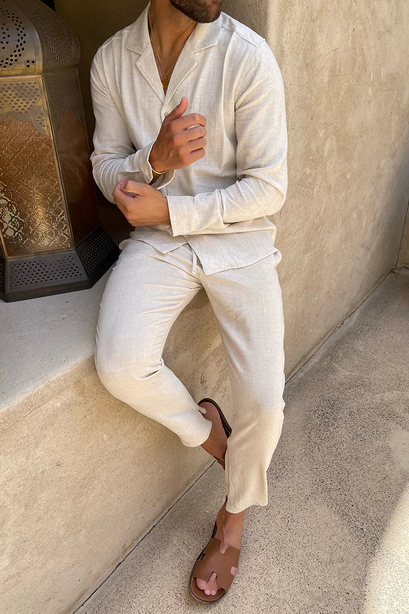 Men's Lightweight Casual Summer Suit Set