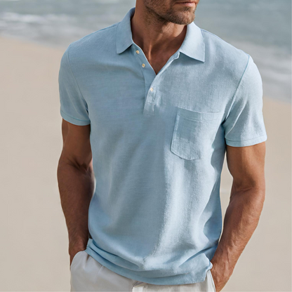 Classic Casual Short Sleeve Polo Shirt - Luxivelle
