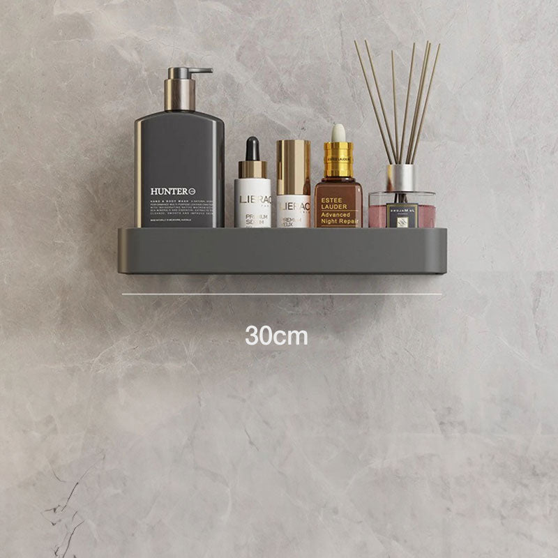 Contemporary White Bathroom Shelf - Luxivelle