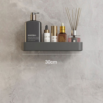 Contemporary White Bathroom Shelf - Luxivelle
