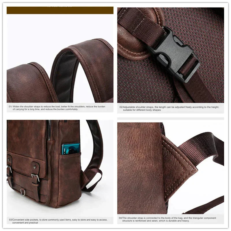 Premium Genuine Leather Rucksack
