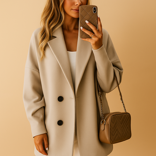Classic Fit Women's Single Breasted Coat - Luxivelle