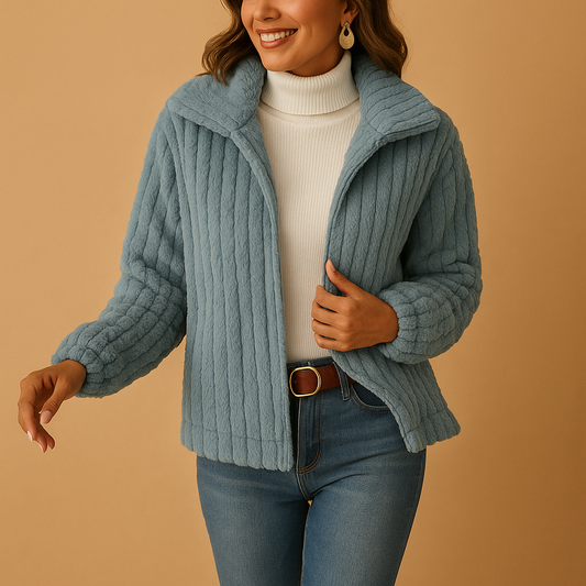 Warm Fleece Cardigan Jacket for Women - Luxivelle