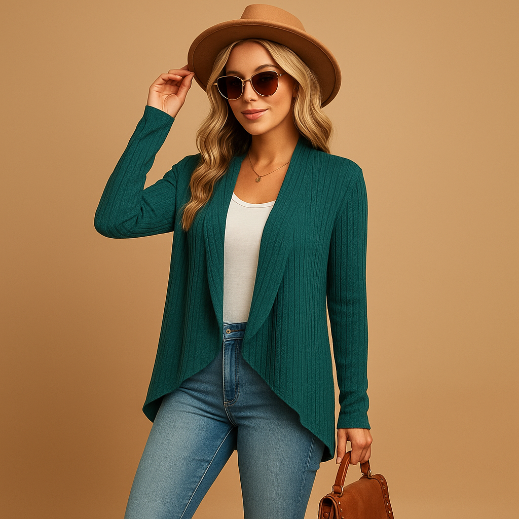 Cozy Women's Long Knit Cardigan Sweater - Luxivelle
