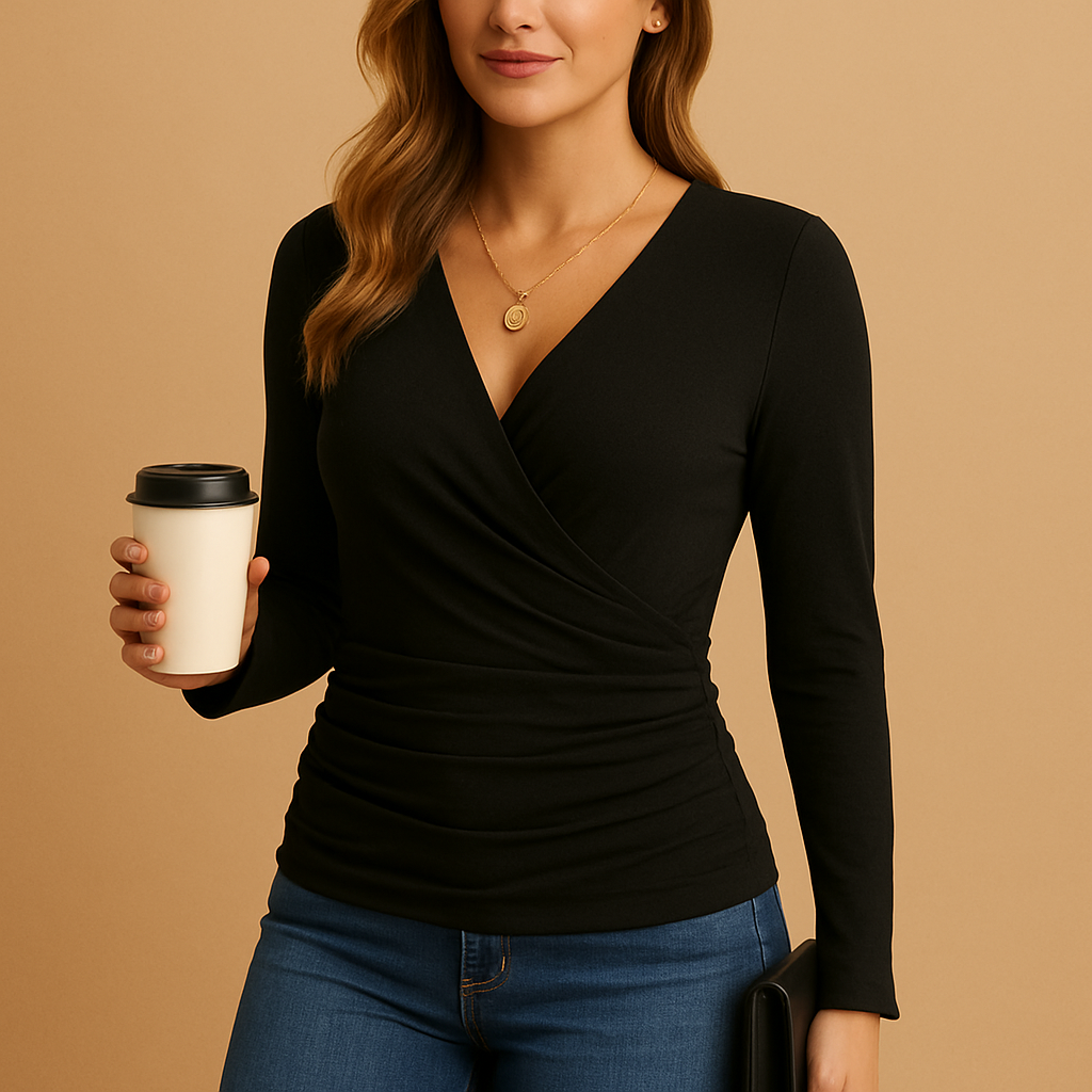 Classic Women's V-Neck Tee Shirt - Luxivelle