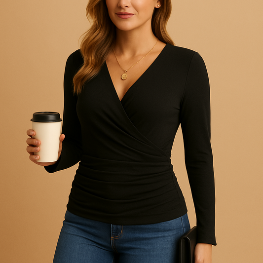 Classic Women's V-Neck Tee Shirt - Luxivelle