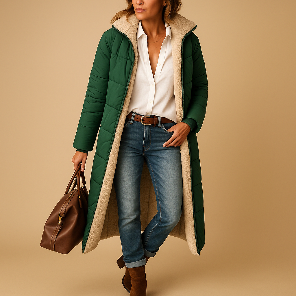 Warm Women's Parka Coat Nadine - Luxivelle