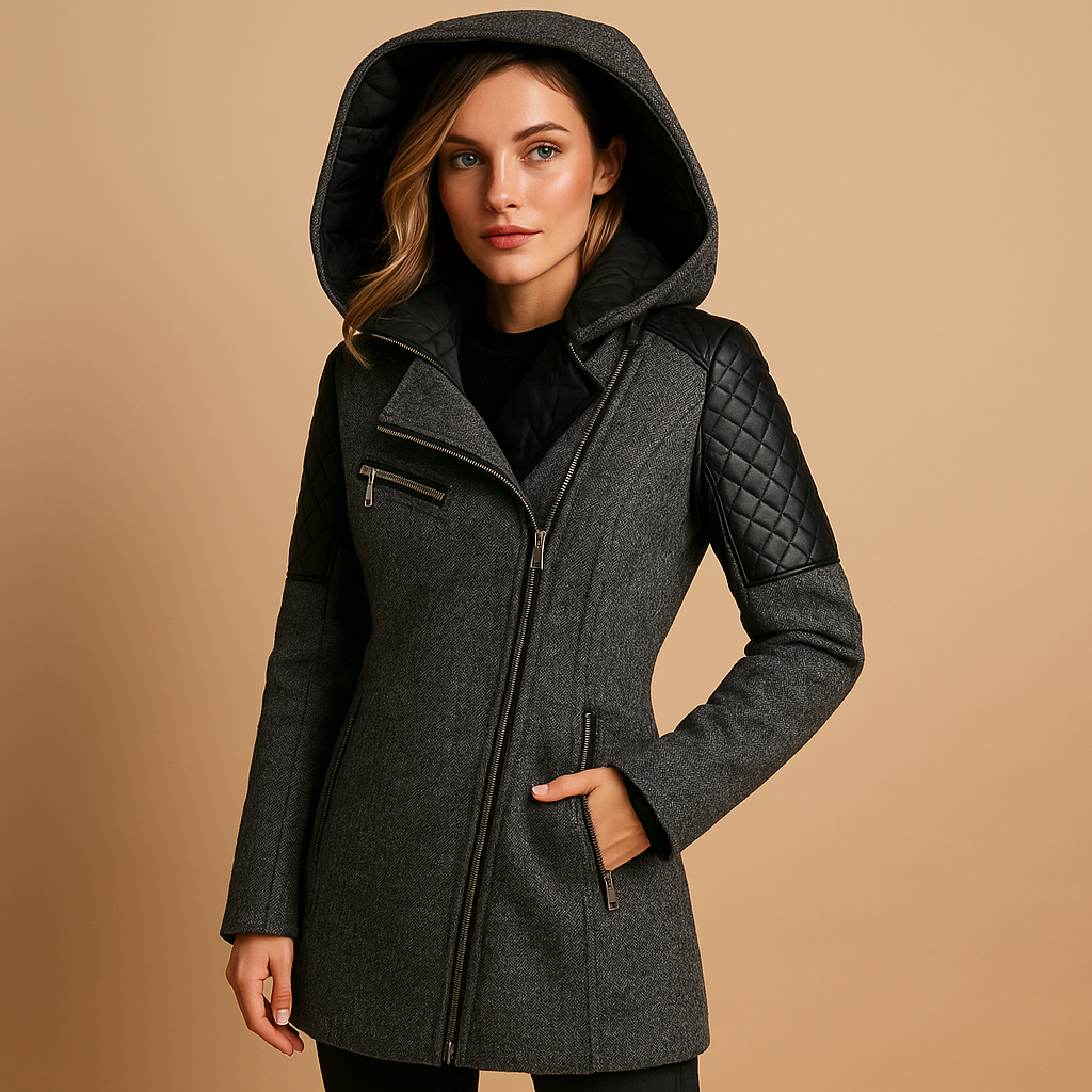 Warm Women's Parka Jacket with Hood - Luxivelle