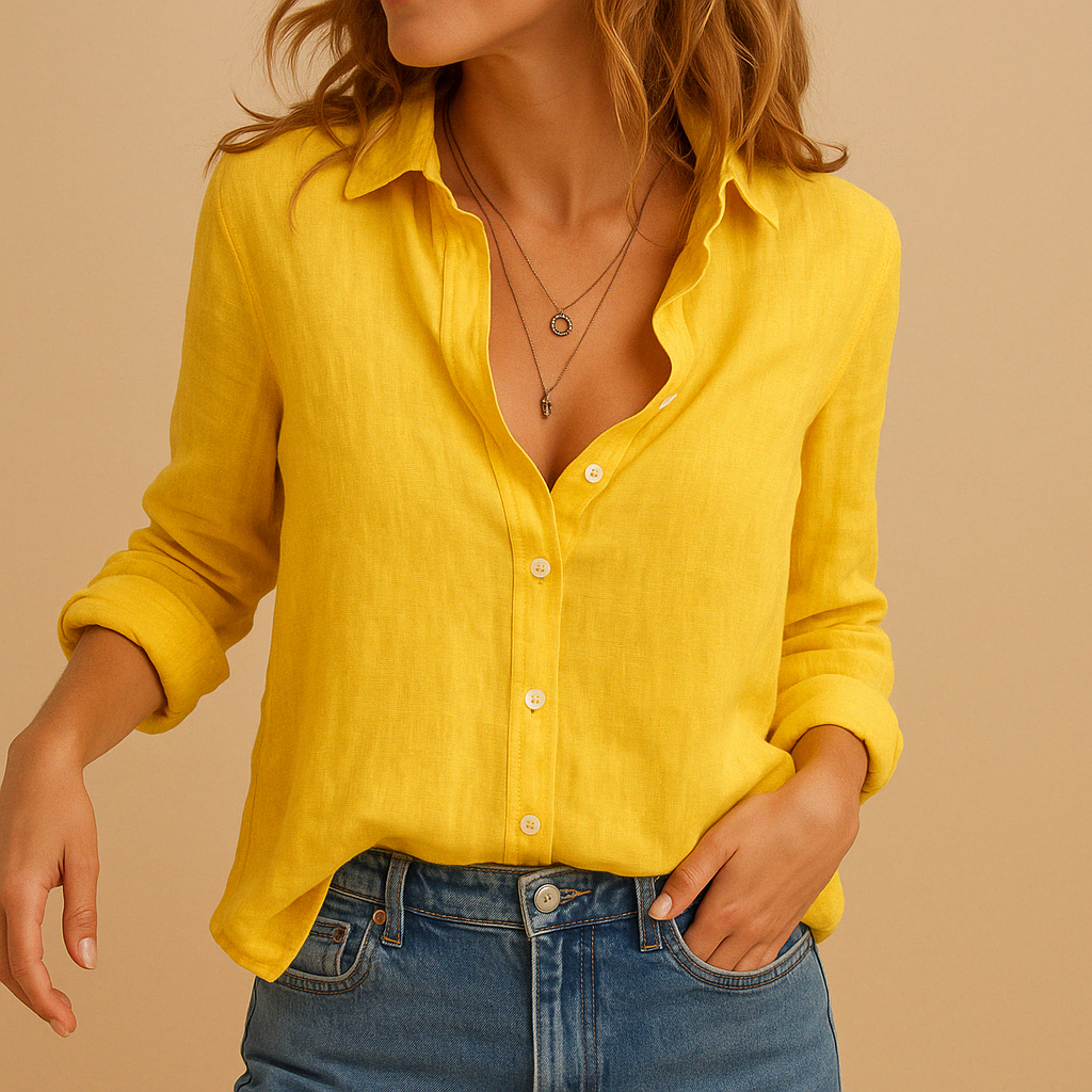 Relaxed Fit Blouse for Women in Soft Comfortable Fabric - Luxivelle
