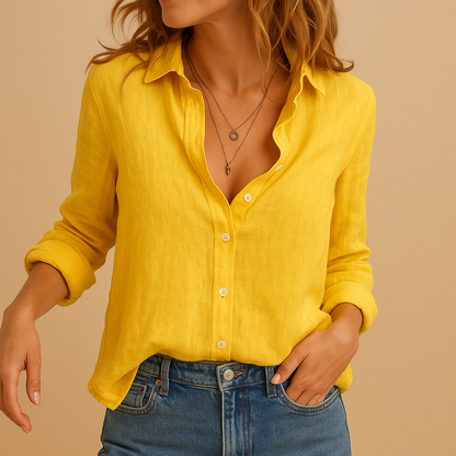 Relaxed Fit Blouse for Women in Soft Comfortable Fabric - Luxivelle
