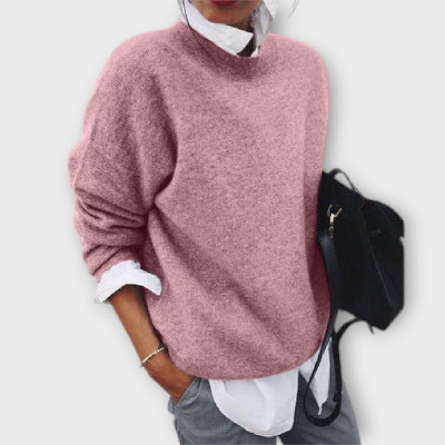 Cozy Women's Crew Neck Sweater