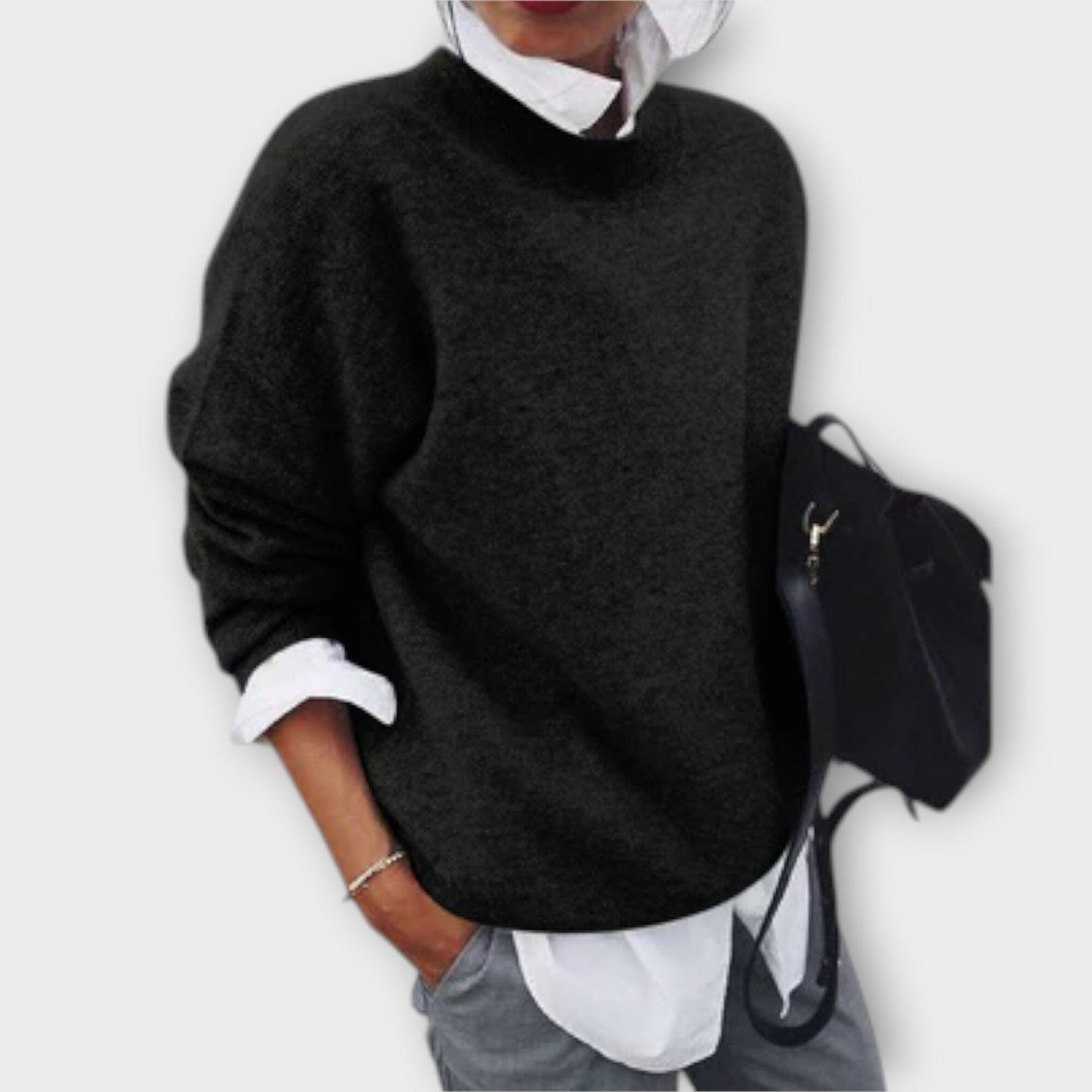Cozy Women's Crew Neck Sweater