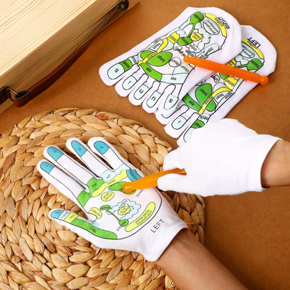 Massage Socks & Gloves Set for Pain Relief Therapy