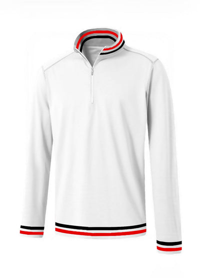 Stylish Navy Men's Golf Polo Quarter Zip UPF50+