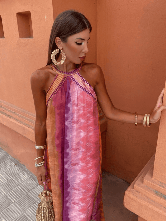 Colorful Gradient Summer Sundress - Luxivelle