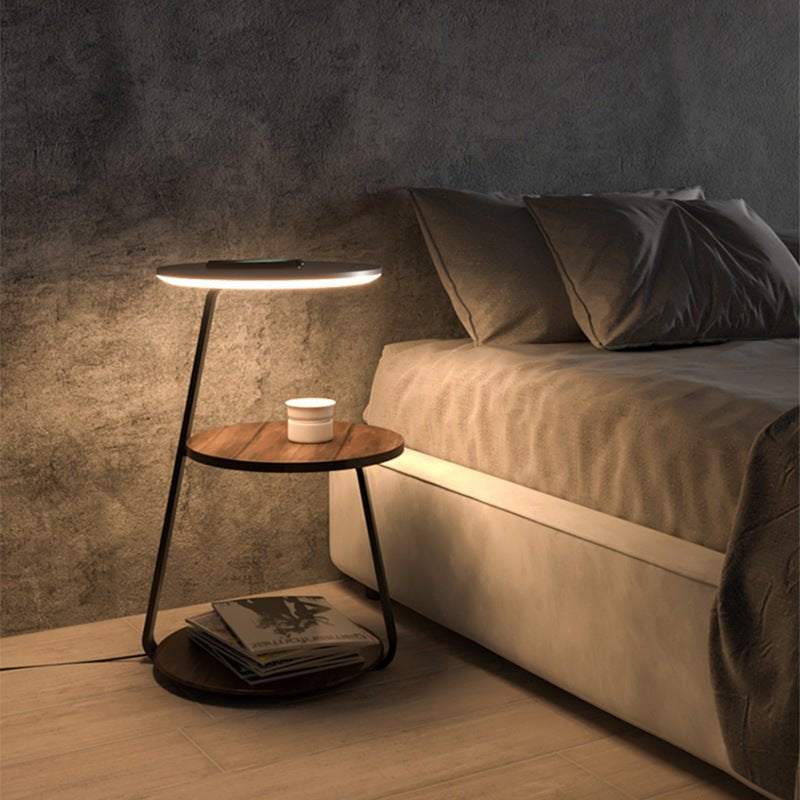 Spacious Two-Tiered End Table with Shelf - Luxivelle