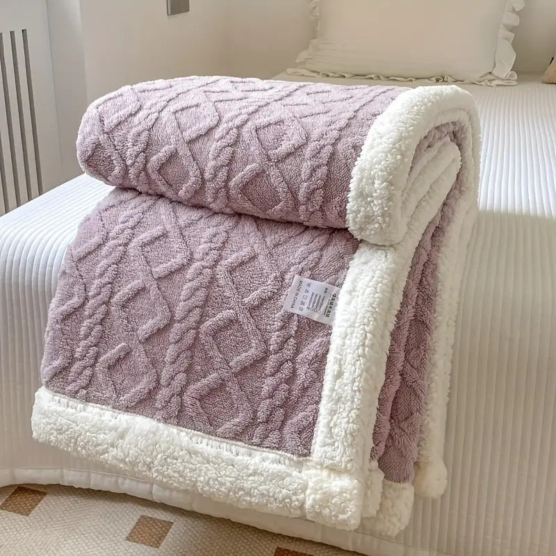 Plush Fleece Throw Blanket for Year Round Use - Luxivelle