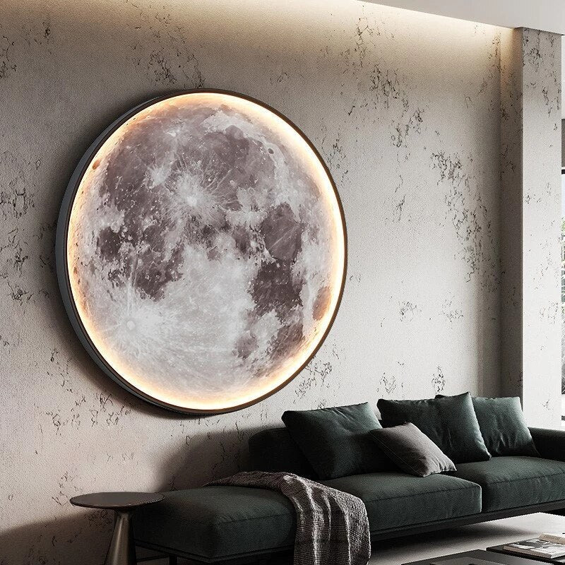 Bright Adjustable LED Moon Wall Lamp - Luxivelle