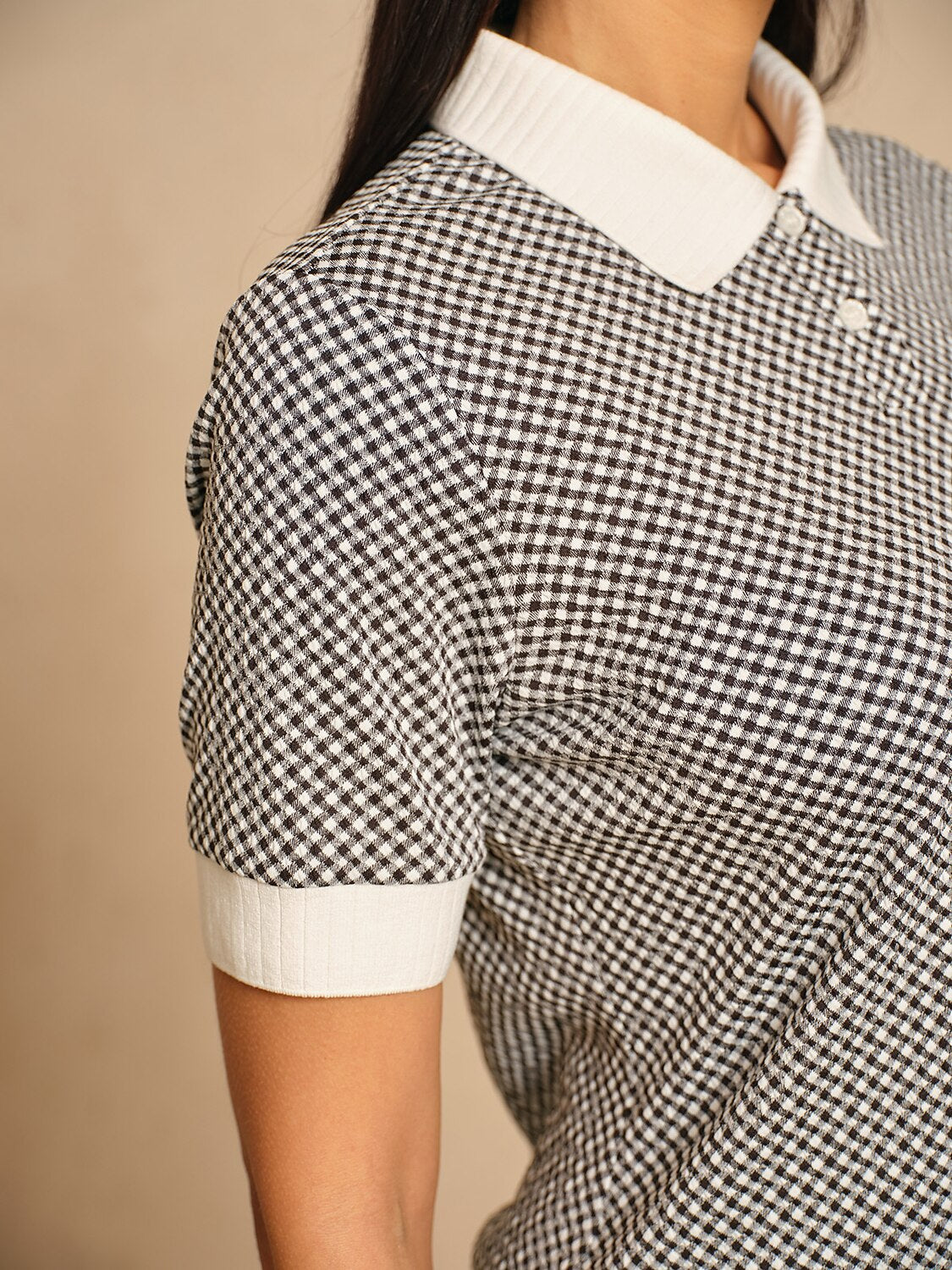 Classic Fit Textured Golf Polo Shirt