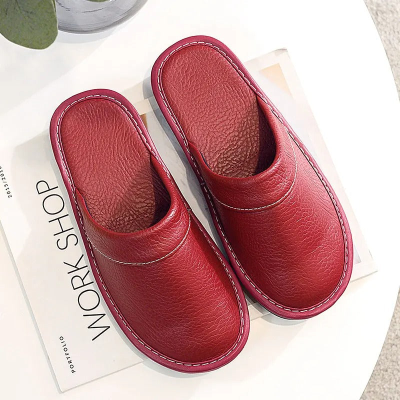 Variant image for Xavier | Mens Leather Slippers – Ergonomic Comfort-45