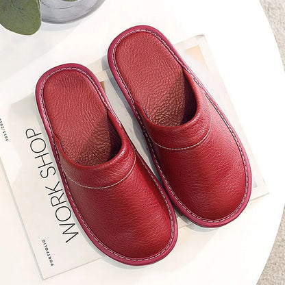 Variant image for Xavier | Mens Leather Slippers – Ergonomic Comfort-45