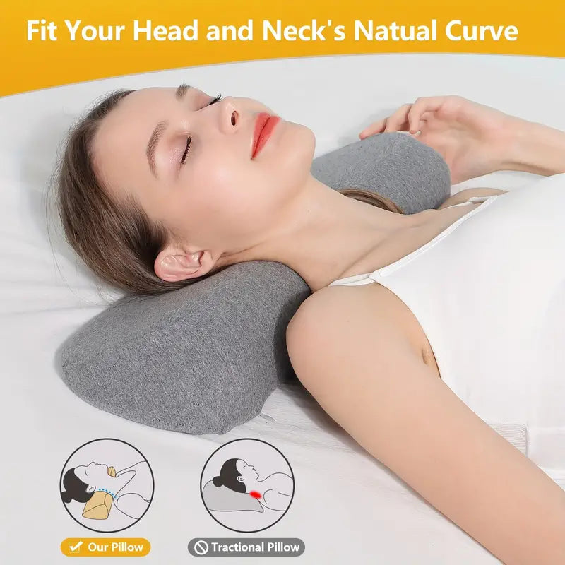 Contour Neck Support Comfortable Sleep Pillow