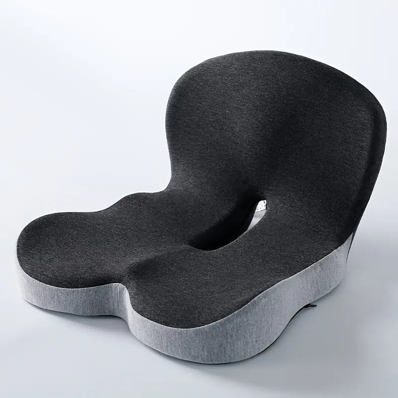 Contoured Support Back Cushion - Ergonomic Seat Relief - Luxivelle