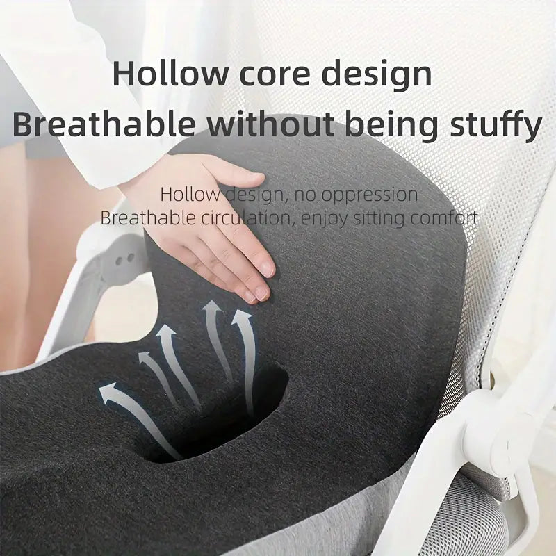 Contoured Support Back Cushion - Ergonomic Seat Relief