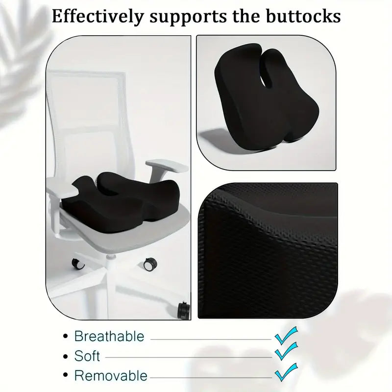 Ergonomic Supportive Gel Seat Office Chair Pad