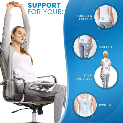 Plush Supportive Gel Seat Cushion