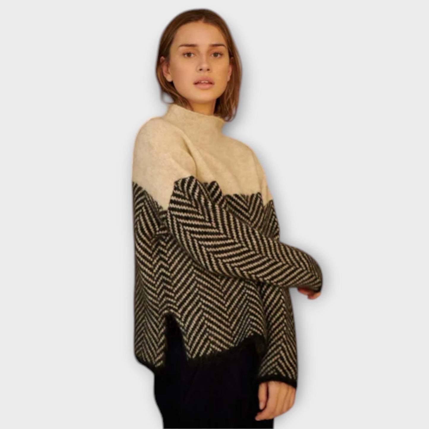 Cozy Crew Neck Knit Sweater