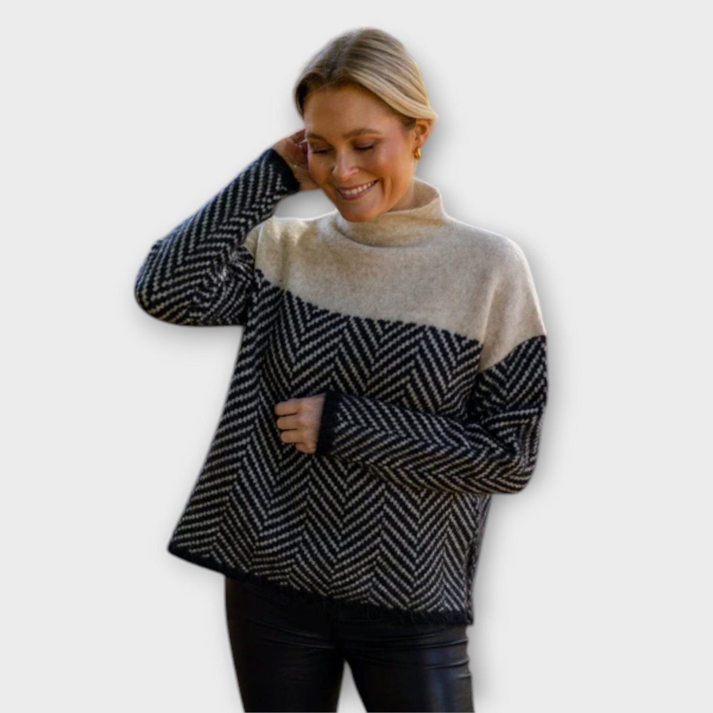 Cozy Crew Neck Knit Sweater
