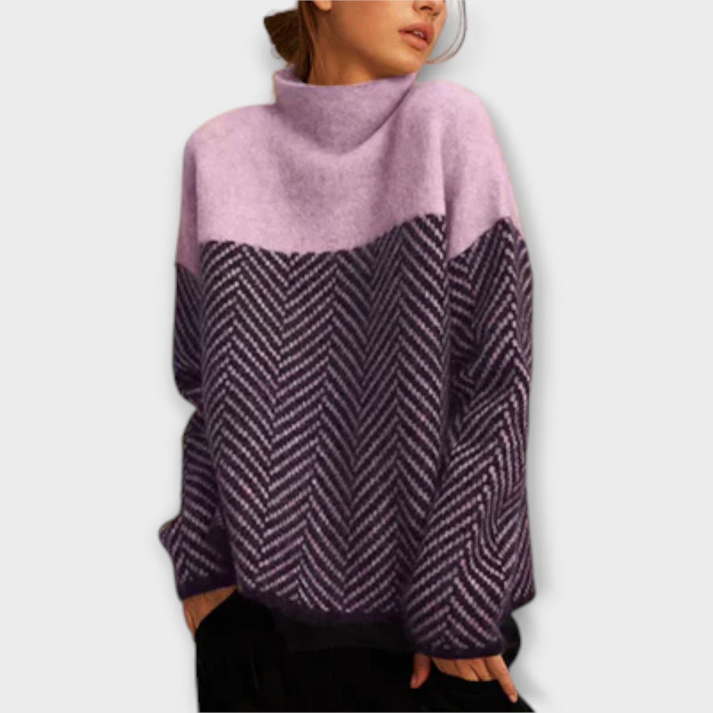 Cozy Crew Neck Knit Sweater
