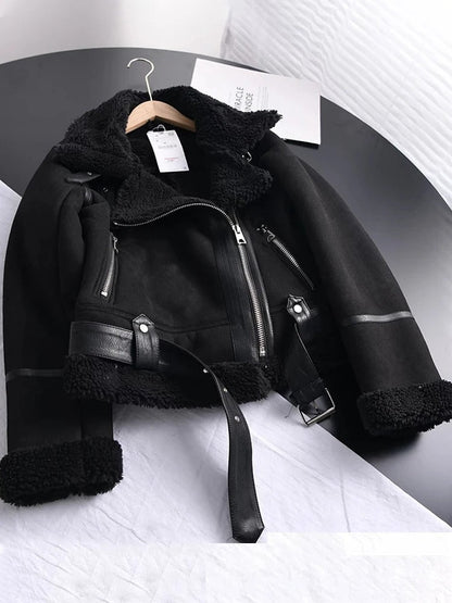 Alina | Women's Stylish Leather Puffer Coat
