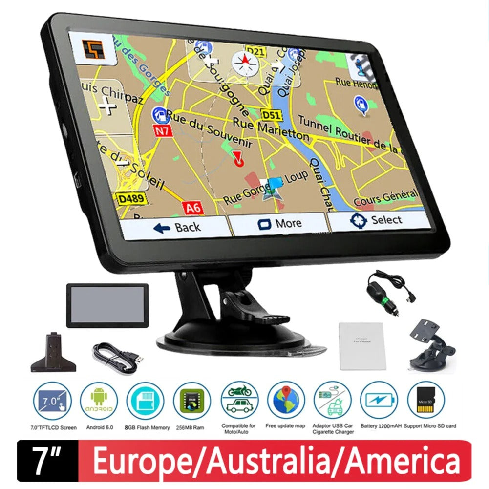 Large 7 Inch Truck Sat Nav with Free Lifetime Maps