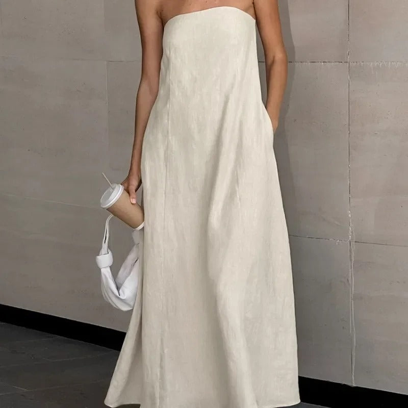 Elegant Sleeveless Summer Maxi Dress