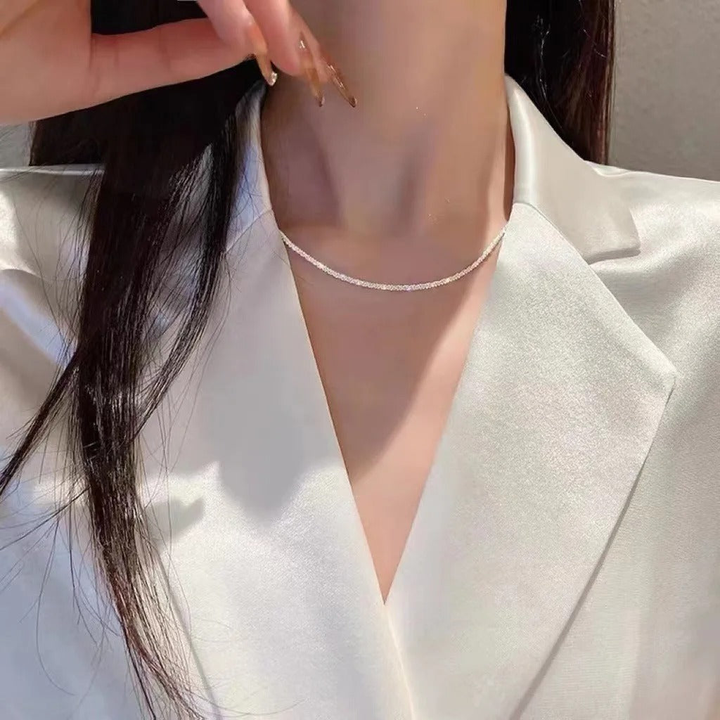 Sparkling Diamond Pendant Necklace