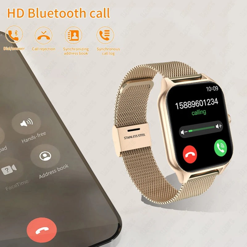 Stylish Women's Fitness Smartwatch with Health Tracking