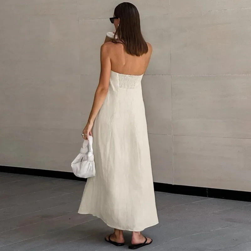 Elegant Sleeveless Summer Maxi Dress