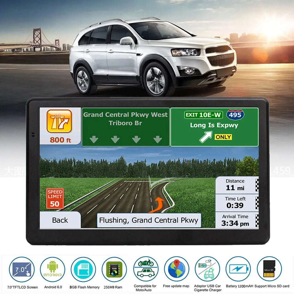 Large 7 Inch Truck Sat Nav with Free Lifetime Maps