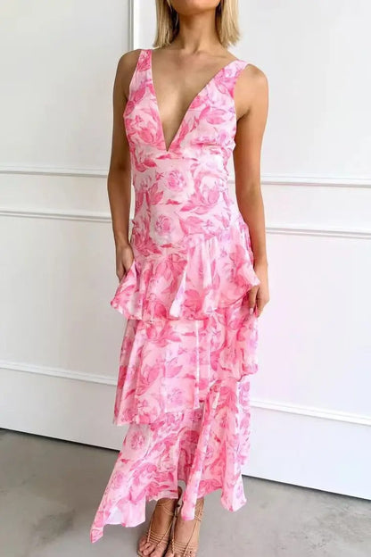 Layered Long Dress for Ladies