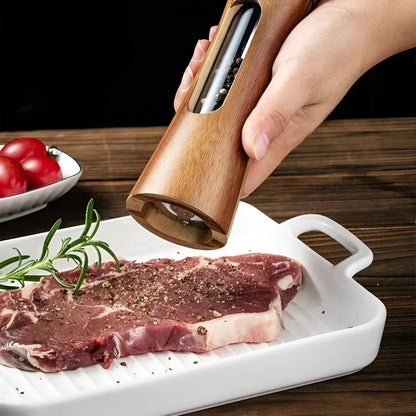 Classic Wooden Salt and Pepper Grinder Set
