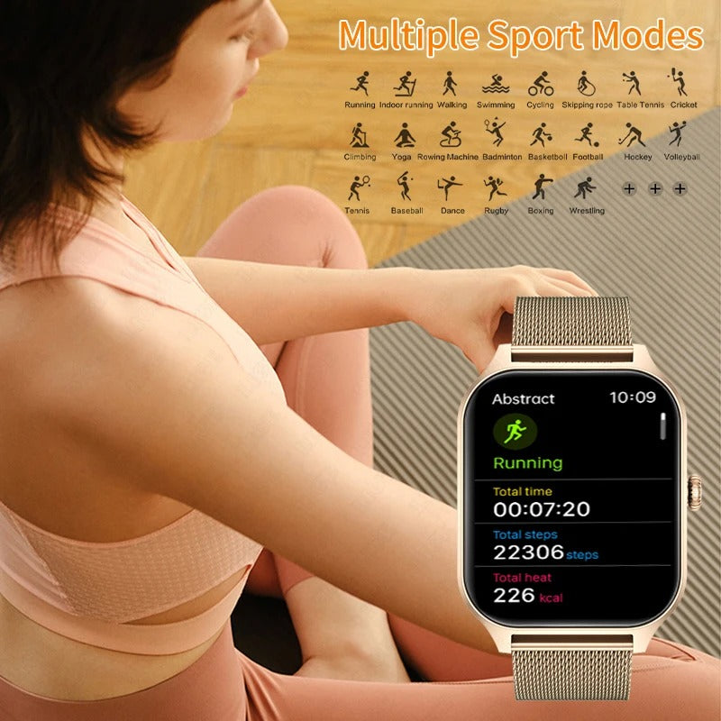 Stylish Women's Fitness Smartwatch with Health Tracking